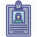 Tarjeta De Identificacion Tarjeta De Identificacion Identificacion De Empleado Icono