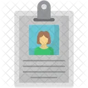Tarjeta De Identificacion Tarjeta De Identificacion Identificacion De Empleado Icono