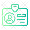 Tarjeta De Identificacion Admision Pase Icon