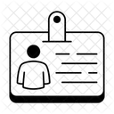 Tarjeta de identificación  Icono