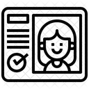 Tarjeta de identificación  Icono