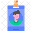 Tarjeta de identificación de empleado  Icono