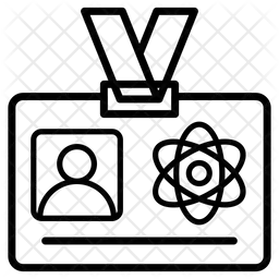 Tarjeta de identificación de laboratorio  Icono