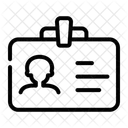 Tarjeta de identificación  Icono