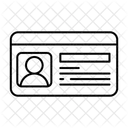 Tarjeta De Identificacion Icono