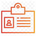 Tarjeta de identificación  Icono