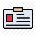 ID Insignia Visitando Icono