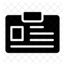 ID Insignia Visitando Icono