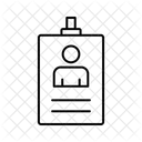 Tarjeta de identificación  Icono