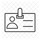 Tarjeta de identificación  Icono