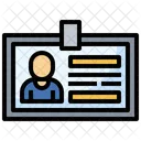Tarjeta de identificación  Icono