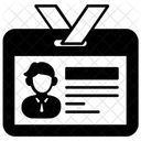 Tarjeta de identificación  Icono