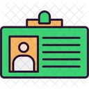 Tarjeta de identificación  Icono