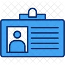 Tarjeta de identificación  Icono