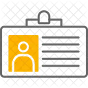 Tarjeta de identificación  Icono