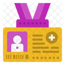 Identificacion Tarjeta Clinica Icono