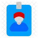 Tarjeta De Identificacion Enfermera Tarjeta Icono