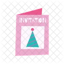 Tarjeta de invitación  Icono