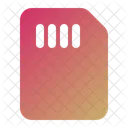 Tarjeta De Memoria Ordenador It Icono