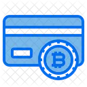 Tarjeta de pago bitcoin  Icono