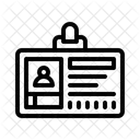 Tarjeta De Pase Tarjeta De Visita Identificacion Icono