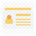 Tarjeta De Visita Icono