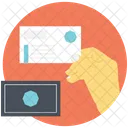 Negocios Tarjeta Visitas Icono