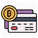 Tarjeta de débito bitcoin  Icono