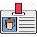 Tarjeta De Estudiante Icono De Aprendizaje Permanente Tarjeta De Identificacion Icono