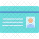 Cedula De Identidad Cedula De Identidad Tarjeta De Empleado Icono