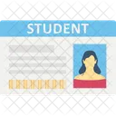 Tarjeta de estudiante  Icon