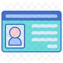 Tarjeta De Estudiante Tarjeta De Identificacion Tarjeta Icono