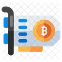 Tarjeta Gpu Bitcoin Criptomoneda Cripto Icono