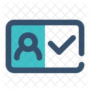Tarjeta Identidad Personal Icono