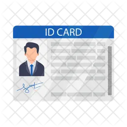 Tarjeta de identificación  Icono