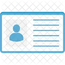 Cedula De Identidad Cedula De Identidad Tarjeta De Empleado Icono