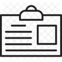 Tarjeta De Empleado Tarjeta De Identificacion Identificacion Icono