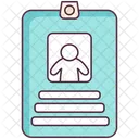 Cedula De Identidad Cedula De Identidad Tarjeta De Empleado Icono