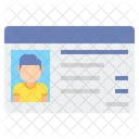 Tarjeta De Identidad Icono