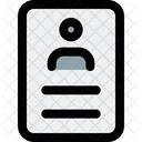 Tarjeta De Identificacion Identificacion De Empleado Tarjeta De Identidad Icono