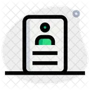 Tarjeta De Identificacion Identificacion De Empleado Tarjeta De Identidad Icono