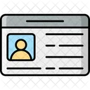 Tarjeta De Identificacion Icono