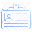 Tarjeta de identificación  Icono