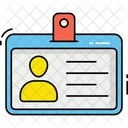 Tarjeta de identificación  Icono