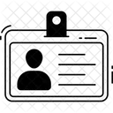 Tarjeta de identificación  Icono