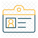Tarjeta de identificación  Icono