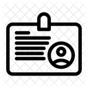 Tarjeta de identificación  Icono