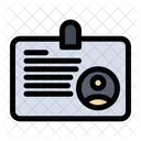 Tarjeta de identificación  Icono