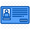 Tarjeta De Identificacion Personas Seguridad Icono