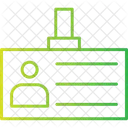 Tarjeta de identificación  Icono